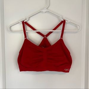 Red Sports Bra